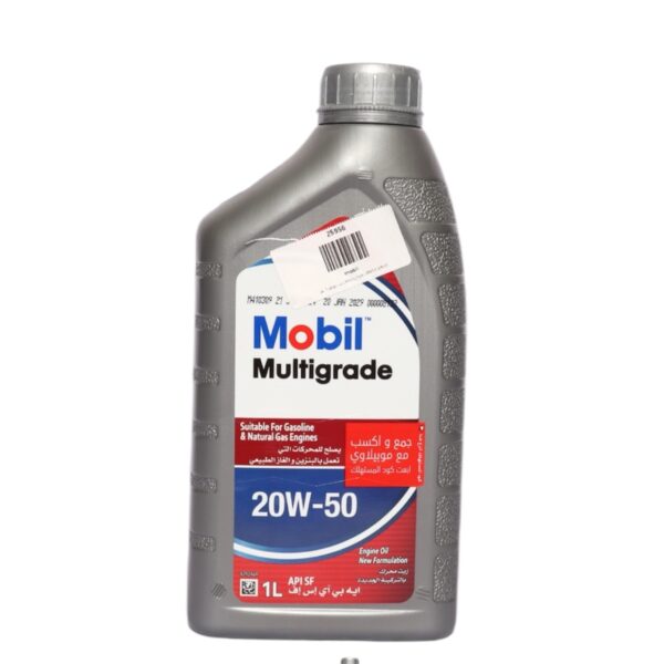 Mobil مصري 
Multigrade 20W50 API SF 2000 زيت موتور 1لتر
H*